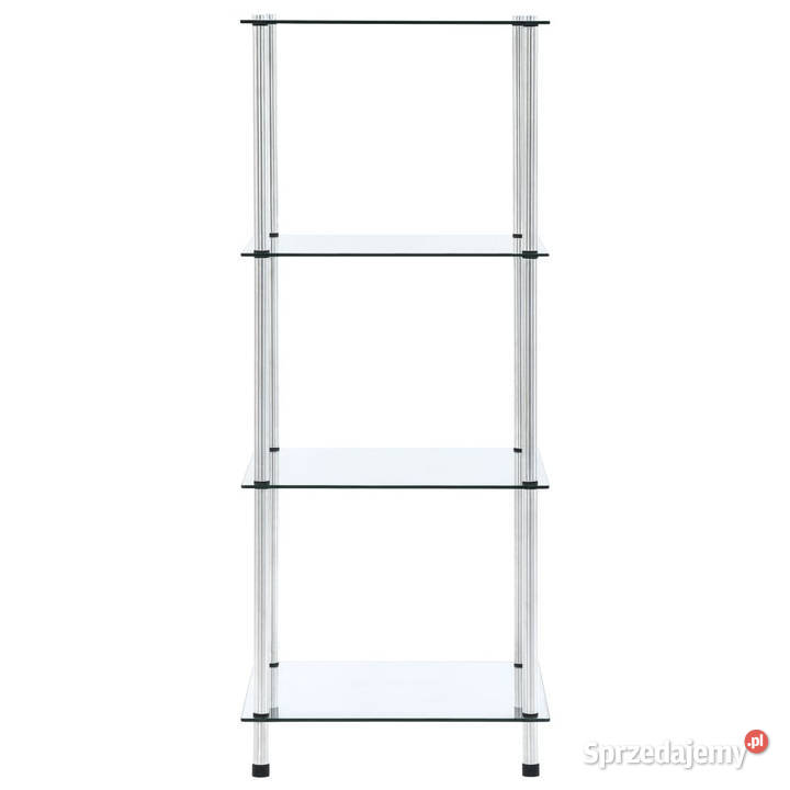 4poziomowa półka przezroczysta 40x40x100 szkło Warszawa sprzedam