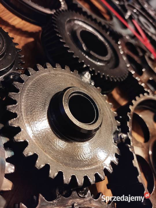 Zegar ścienny zębatki handmade industrialny Ruda Śląska