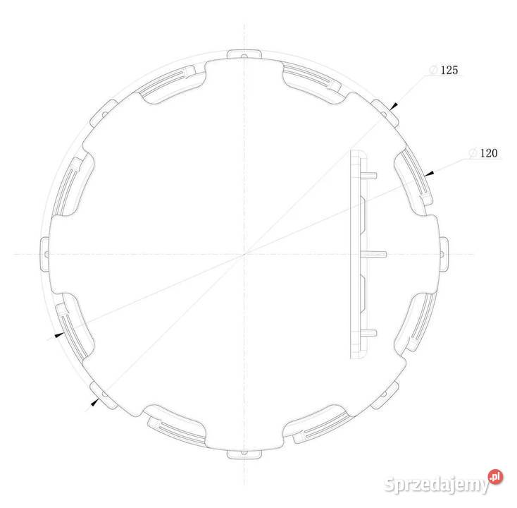 Wspornik regulowany pod legar ETL 1015 mm Czarny Warszawa