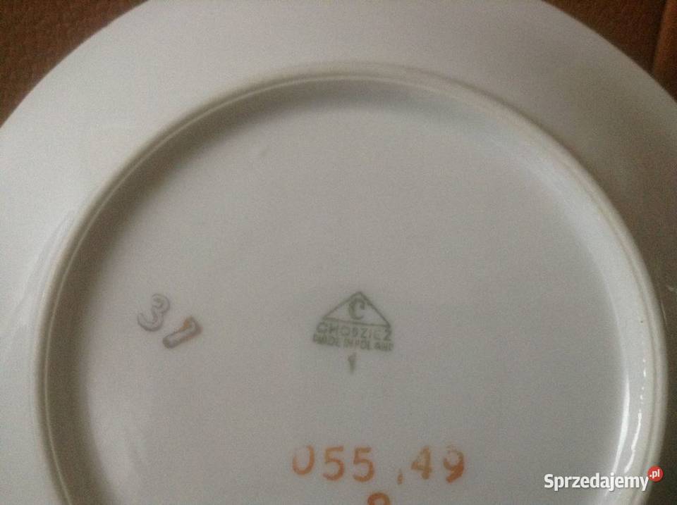 Talerzyk porcelanowy deserowy CHODZIEŻ lata 7080 Opole