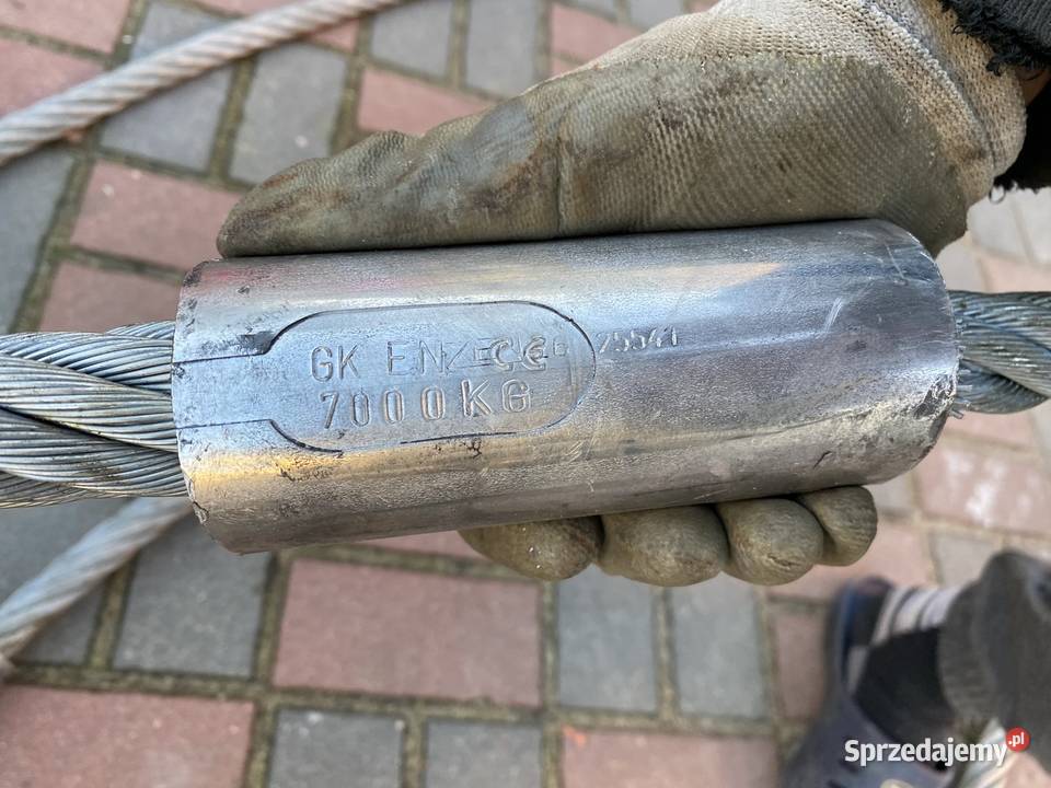 Lina Stalowa z Pętlą Zawiesie Linowe 7000 8000 Pozostałe Nowy Tomyśl