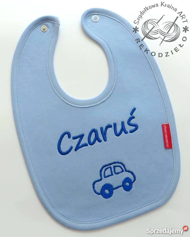 ŚLINIACZEK z imieniem haft PREZENT na dzień Toruń