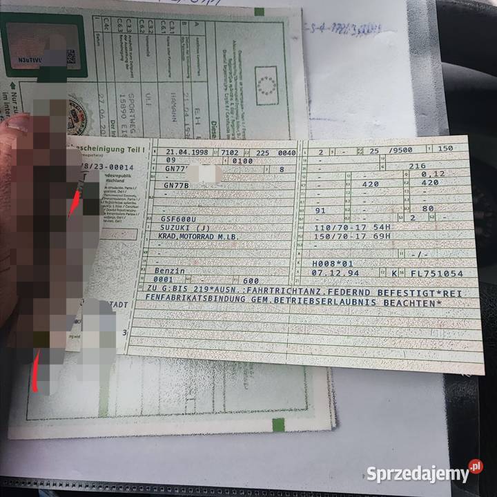 Suzuki Bandit N 600 klasyk uszkodzony Suzuki