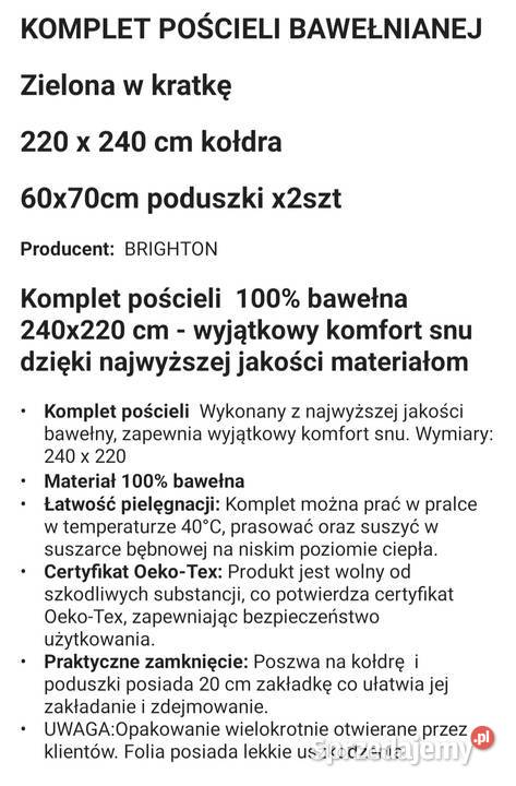Komplet pościeli Gdańsk