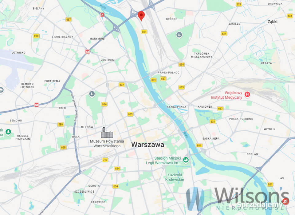 Lokal Warszawa 1180m2 dojazd asfaltowy