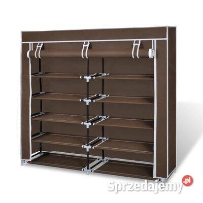 vidaXL Materiałowa szafka na buty z osłoną 115 x