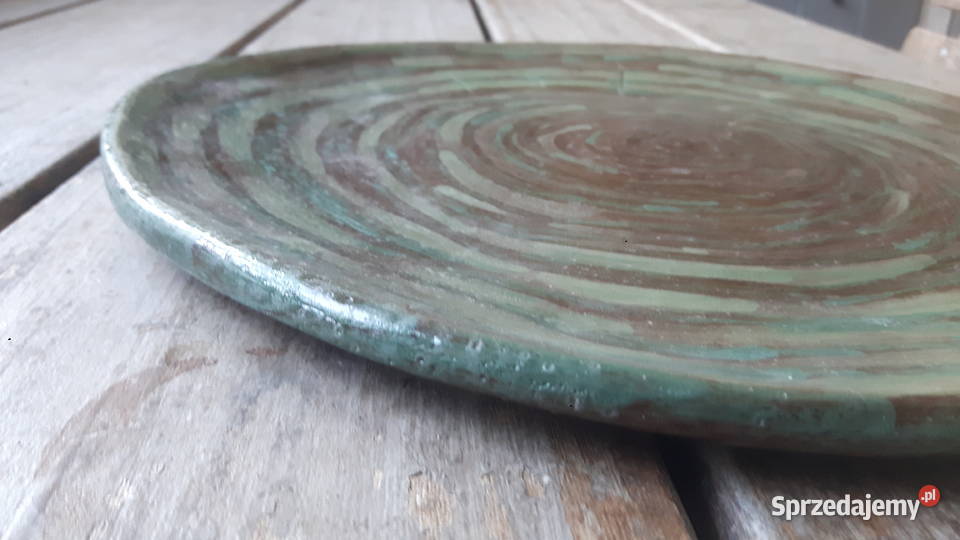 Talerz ceramiczny ręcznie wykonany Otwock