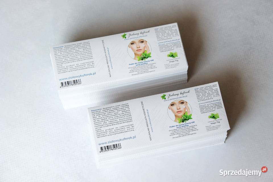 Projekt druk etykiet samoprzylepnych i naklejek