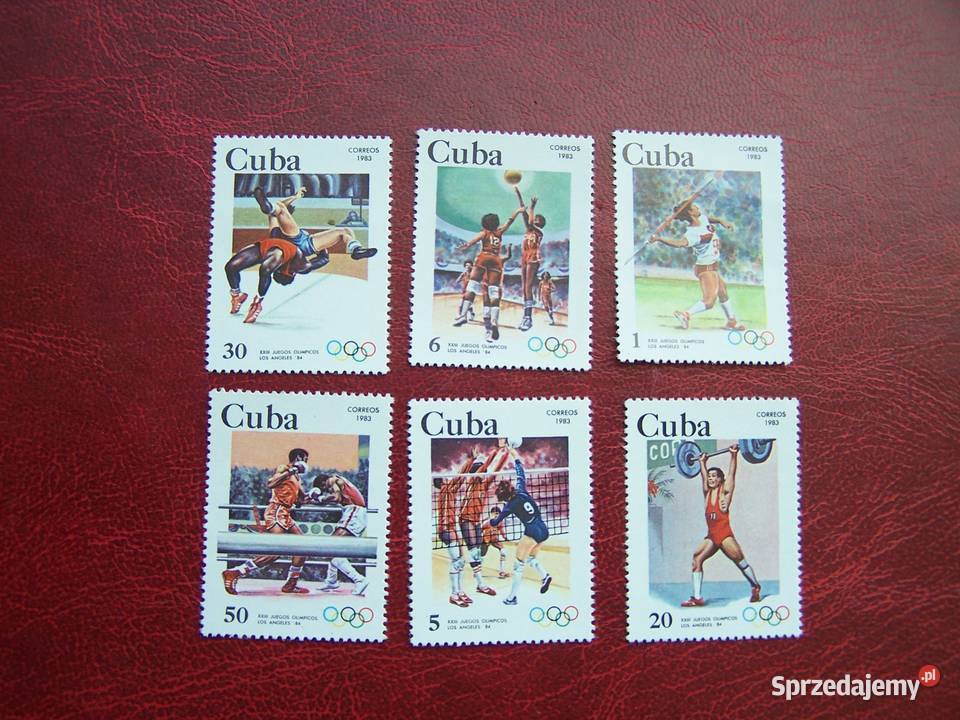 Kuba 1983 MNH Mi 271621 Sport Olimpiada Los śląskie