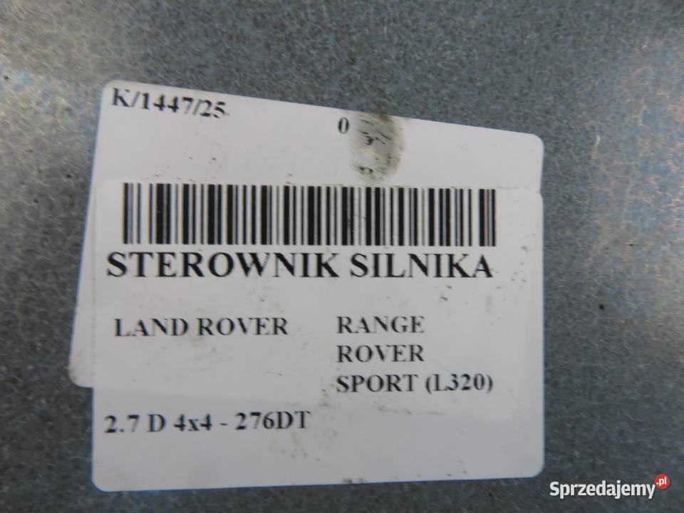 STEROWNIK LAND ROVER RANGE ROVER SPORT 27 TDV6