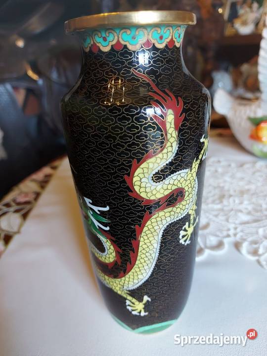 Wazon Cloisonneemalia komórkowa śląskie Rybnik