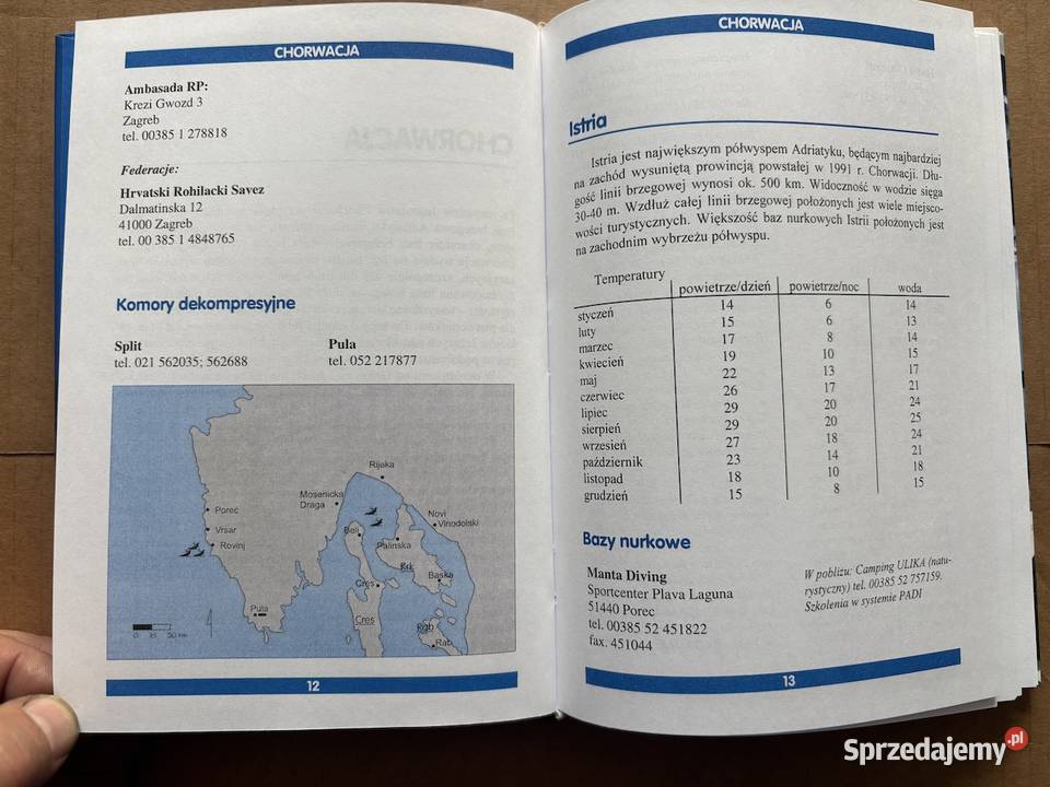Przewodnik Płetwonurków basen Morza Śródziemnego