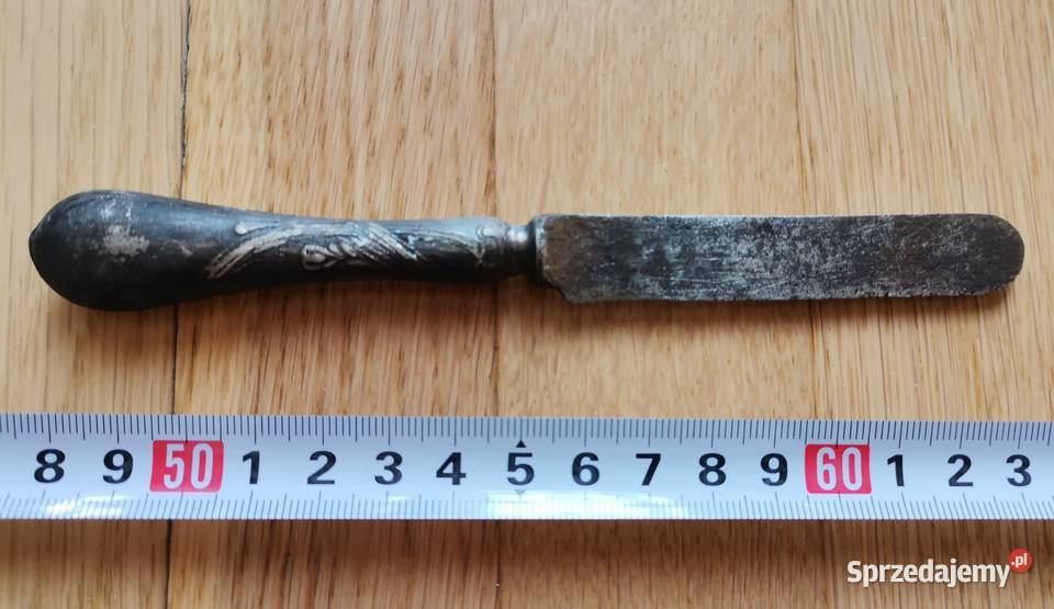 267 NÓŻ do masła stary ANTYK SYGNOWANY łódzkie Łódź sprzedam