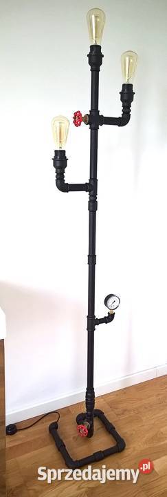 Lampa podłogowa loft z rur hydraulicznych Lampy podłogowe małopolskie
