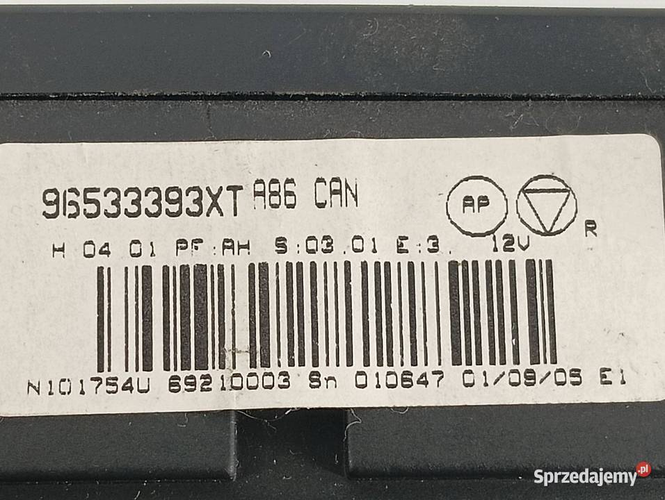 PANEL NAWIEWU 96533393XT Citroen C2 I 20032009 Części samochodowe