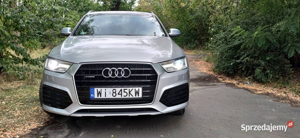 AUDI Q3 SLINE QUATTRO Premium plus automat 2018 srebrny