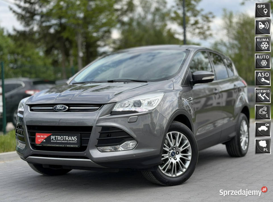 Ford Kuga 20 TDI 140 LED Ksenon Nawigacja Grzane nieuszkodzony Mrągowo