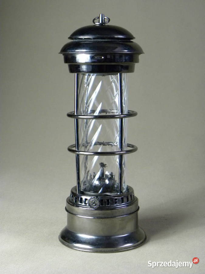 Metalowa stołowa lampa naftowa Antyki Legnica