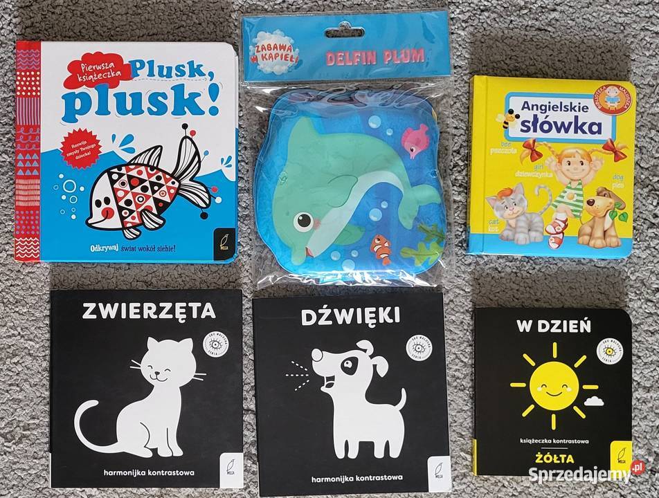Zestaw książeczek kartonikowych Zwierzęta W Książki dla dzieci Ząbki