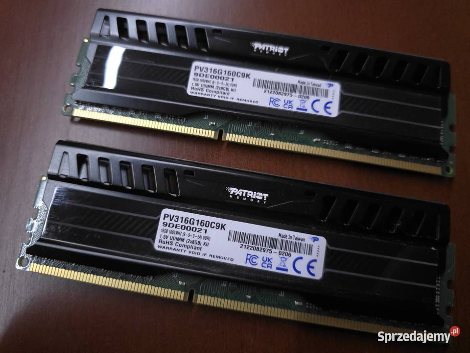 Pamięć RAM Patriot Viper 3 2x8GB DDR3 1600MHz Łódź