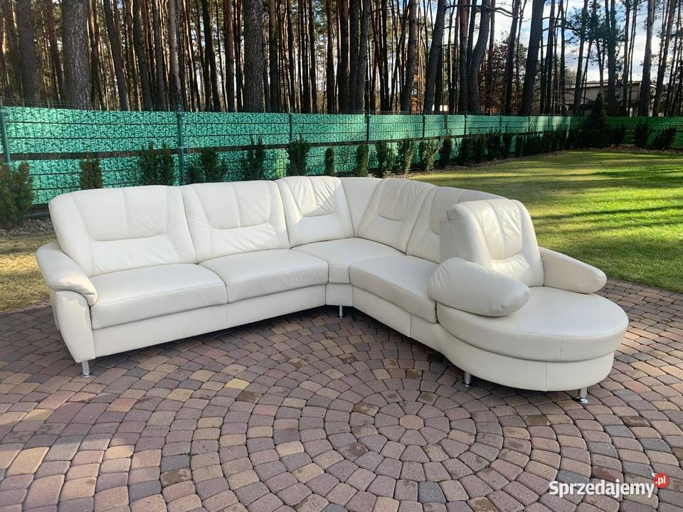 WOHNWERT NIEMIECKI NAROŻNIK SKÓRA NATURALNA Kalety