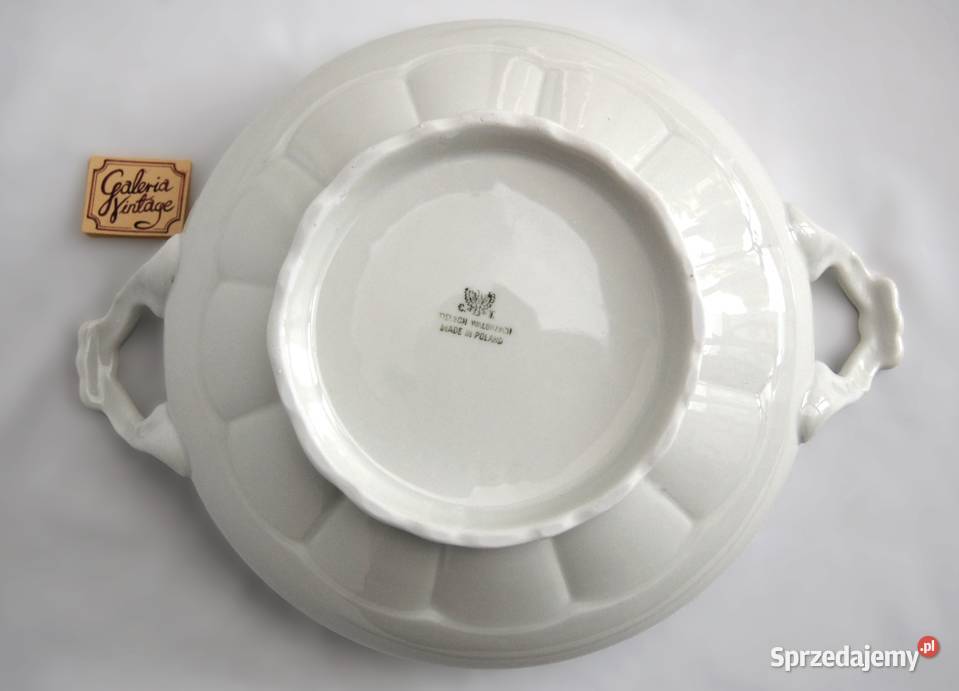 Porcelanowa waza na zupę Tielsch Wałbrzych biała biały Wazy Lublin