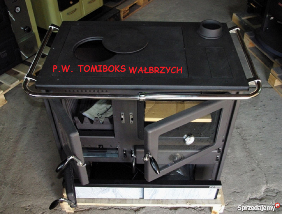 Kuchnia MBS Magnum żeliwna z okładziną z brykiet Wałbrzych