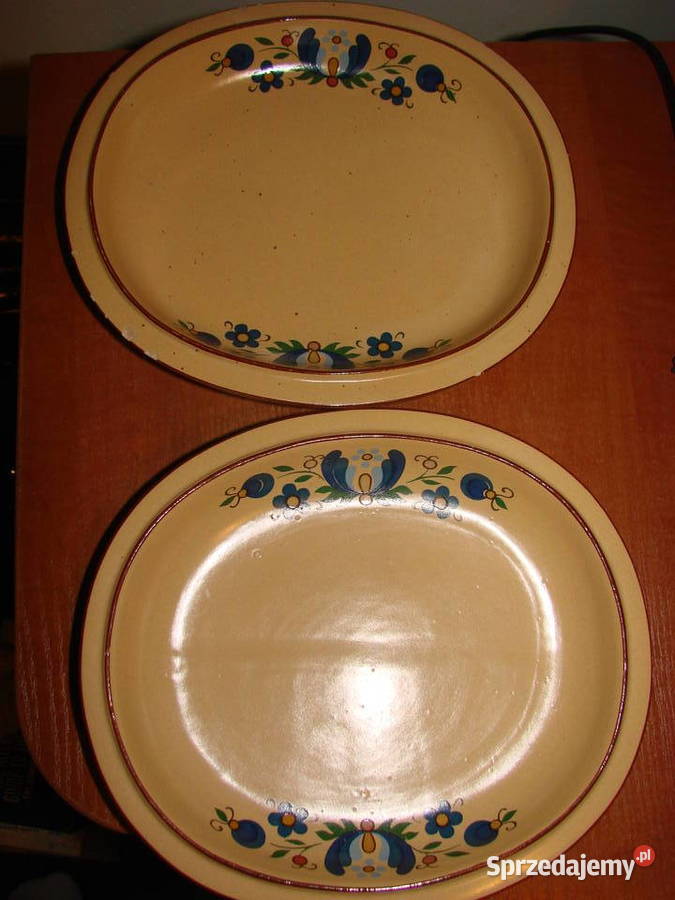 Bolesławiec wzór kaszubski półmisek PRL Pruszcz Gdański