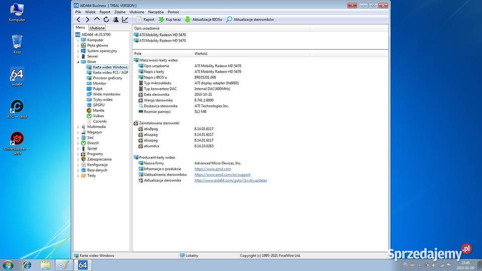 Acer 7741G i3 240GHz 8GB 500GB WIN7 Gwarancja sprzedam
