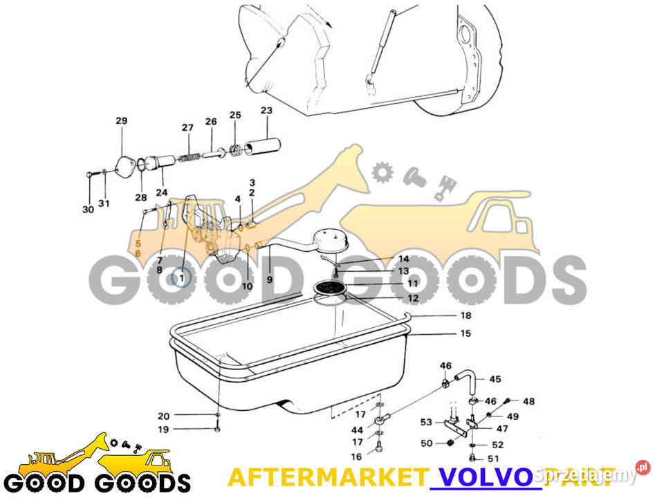VOLVO POMPA OLEJU D45B TD45B 11030050 4804203 Części Władysławów