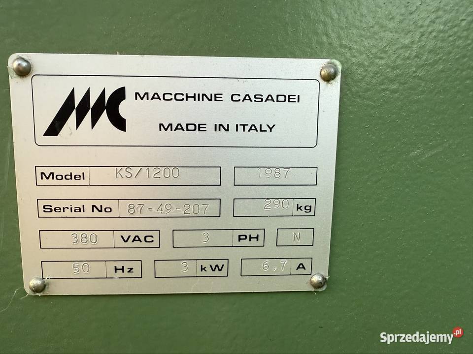 Piła stołowa casadei ks 120 scm pilarka z małopolskie Lubcza
