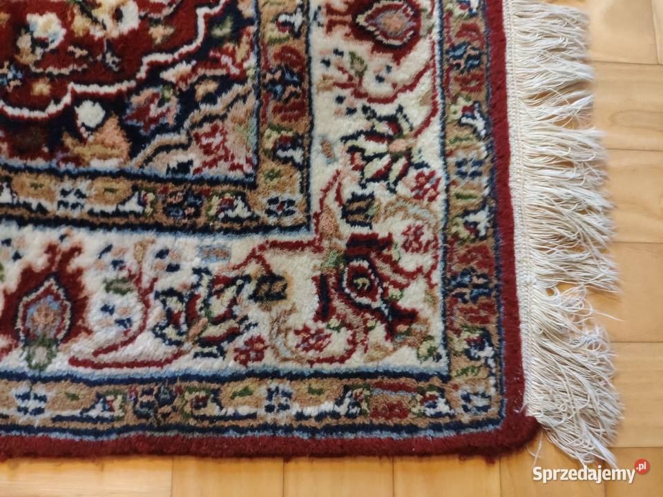 Wełniany ręcznie tkany perski dywan dywanik 87 X