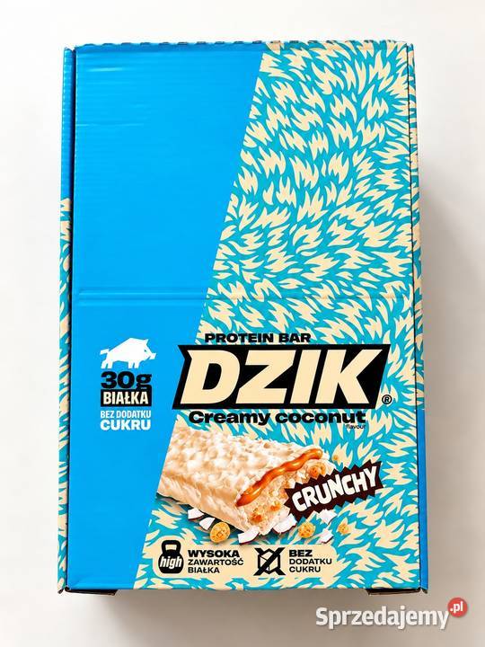 DZIK Protein Bar Creamy Coconut 24 30 g białka mazowieckie Warszawa sprzedam