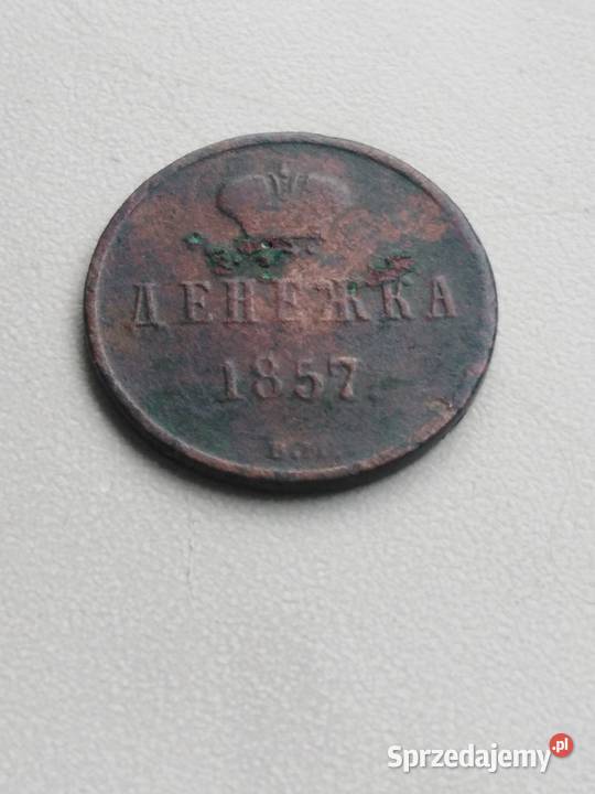 Denezka 1857r Numizmatyka Krasnystaw
