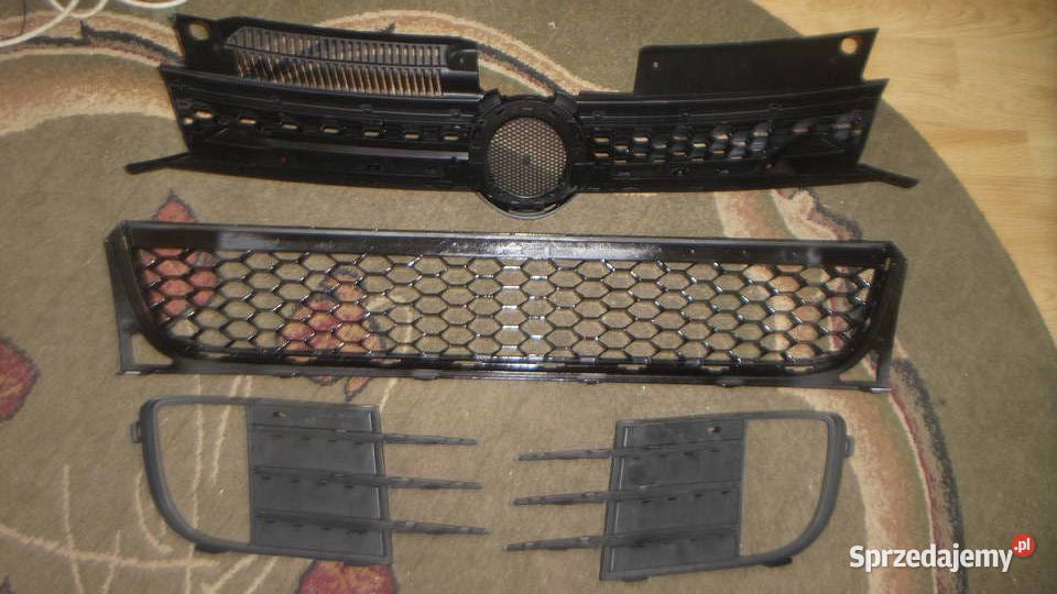 Vw Golf VI Gti atrapazderzaka przedniego Czarny Łódź