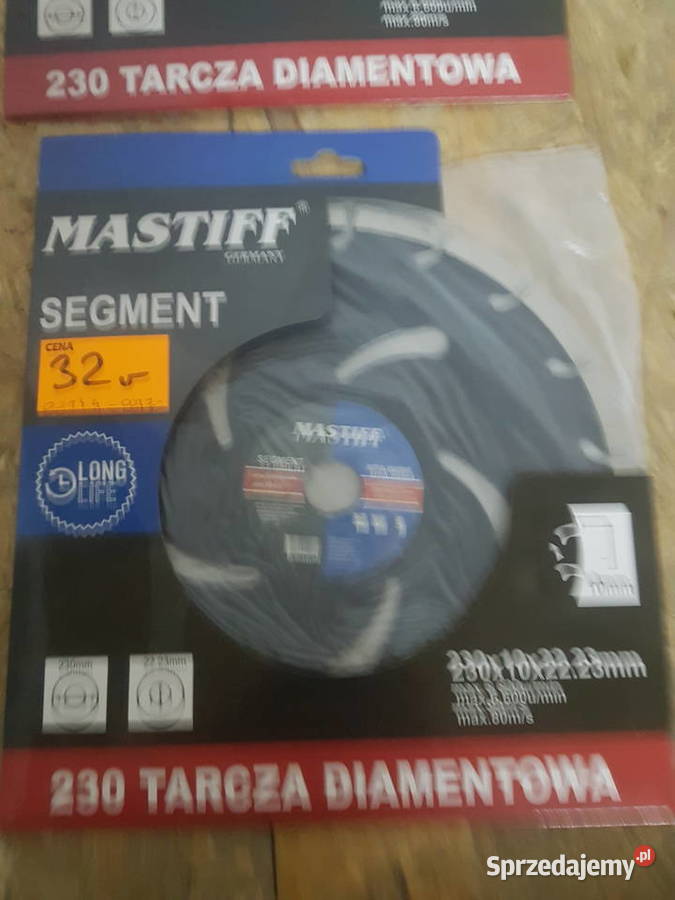 TARCZA DIAMENTOWA 230 mm SEGMENT MASTIFF Głogowa sprzedam