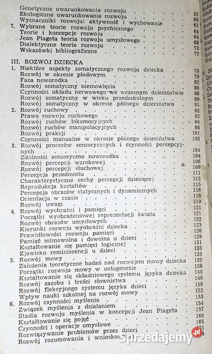 Psychologia rozwojowa M Przetacznik G Rok wydania 1985 Chełm