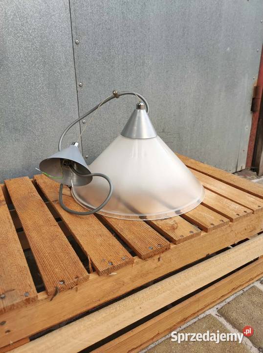 Lampa wisząca szklana bodek zkp zwis sufitowy łódzkie Podkałek