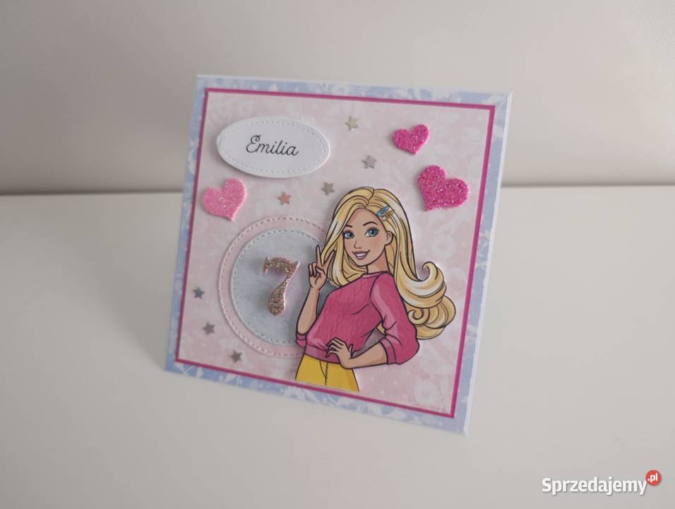 Personalizowana kartka na urodziny Barbie Łódź