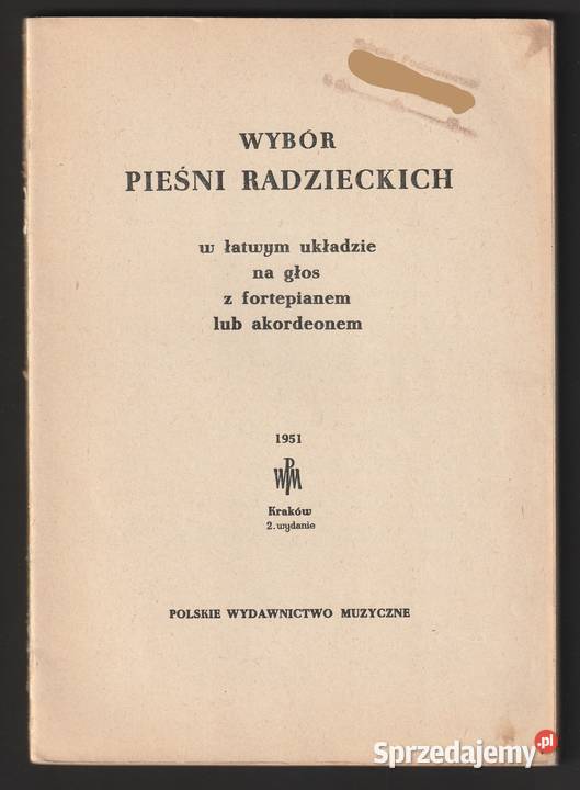 WYBÓR PIEŚNI RADZIECKICH 1951 Łódź