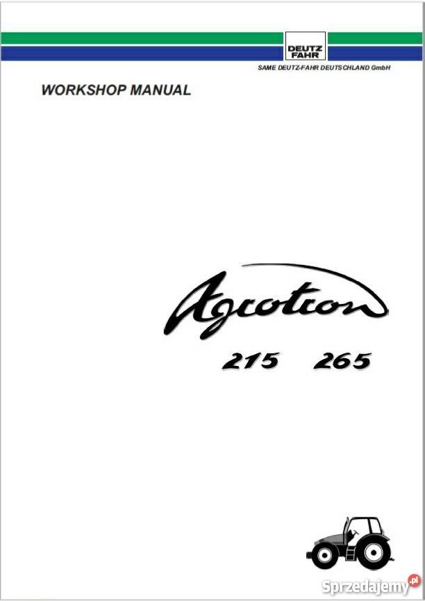 katalogi napraw cześci DEUTZFAHR SERWISOWE Wola Wiewiecka sprzedam