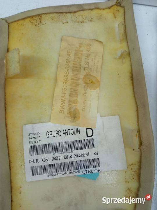 OSŁONA SŁUPKA A B C LEWA PRAWA KOMPLET SKÓRA Rok produkcji 2010