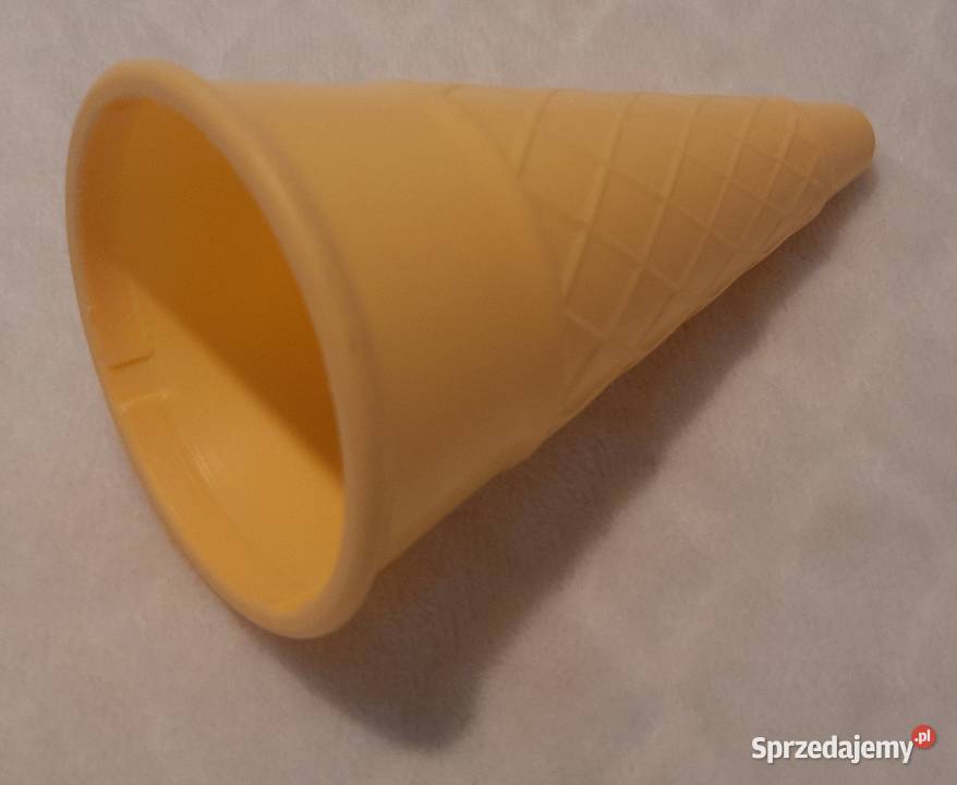 Rożek lody plastikowy sztuczny wafelek 11 Czeladź