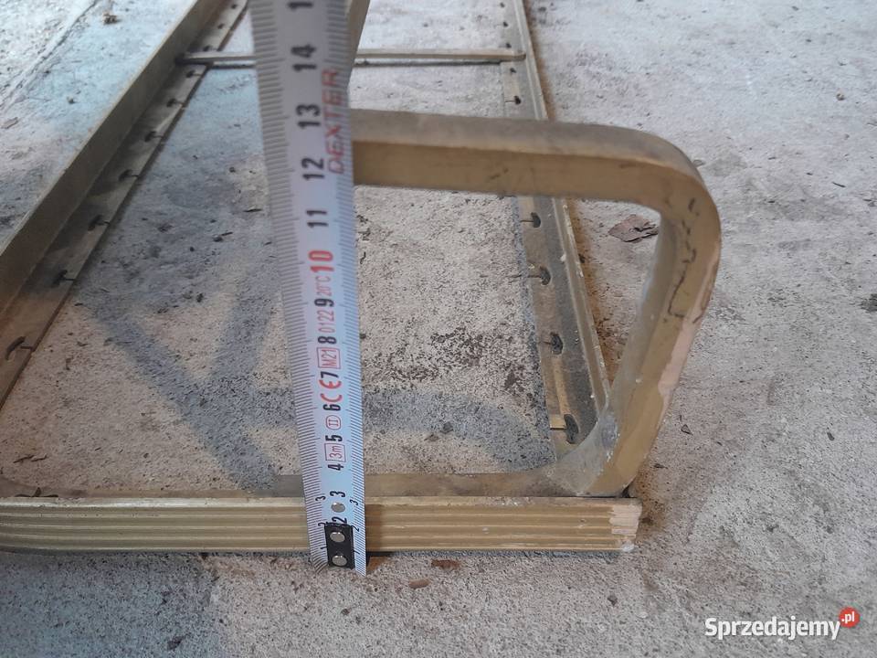 Stara aluminiowa półka z czasów PRL retro Dąbrowa Górnicza