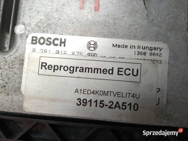 STEROWNIK SILNIKA 391152A510 0281016875 Kia Ceed