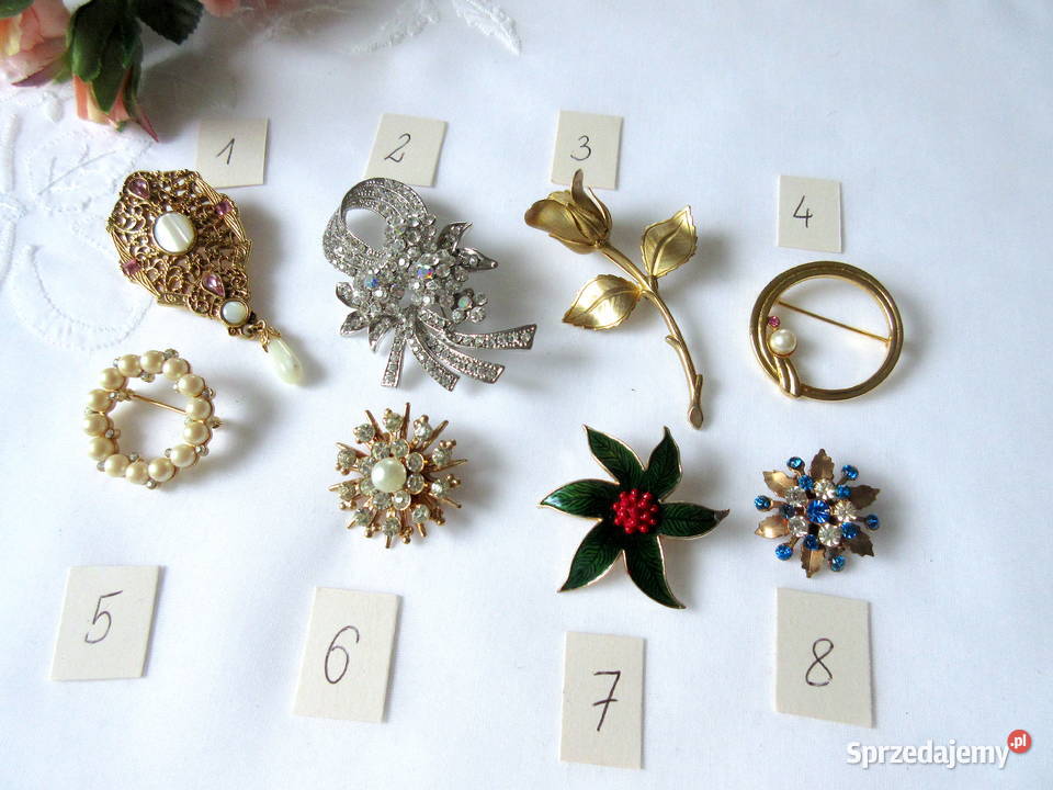 Stara biżuteria vintage lata 80 Straszydle