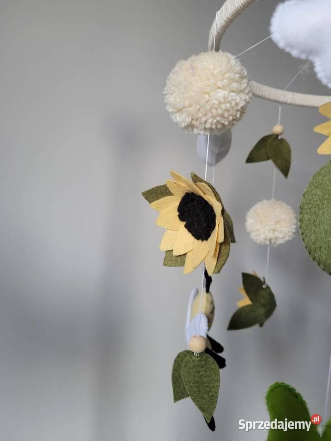 Karuzela do łóżeczka Słoneczna łąka żabka bocian Dekoracje i ozdoby Częstochowa