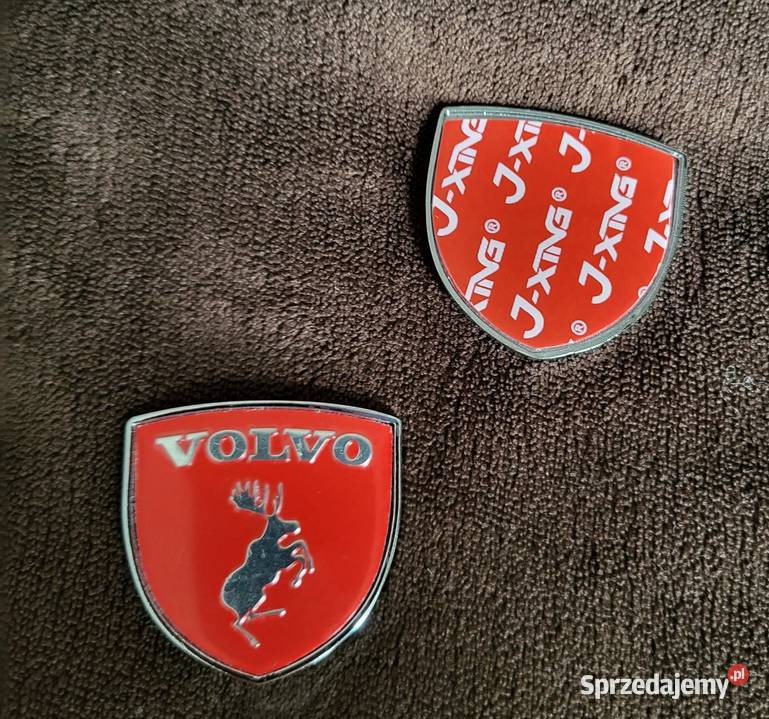 Volvo emblematlogonaklejka Łoś na czerwonym tle Gliwice