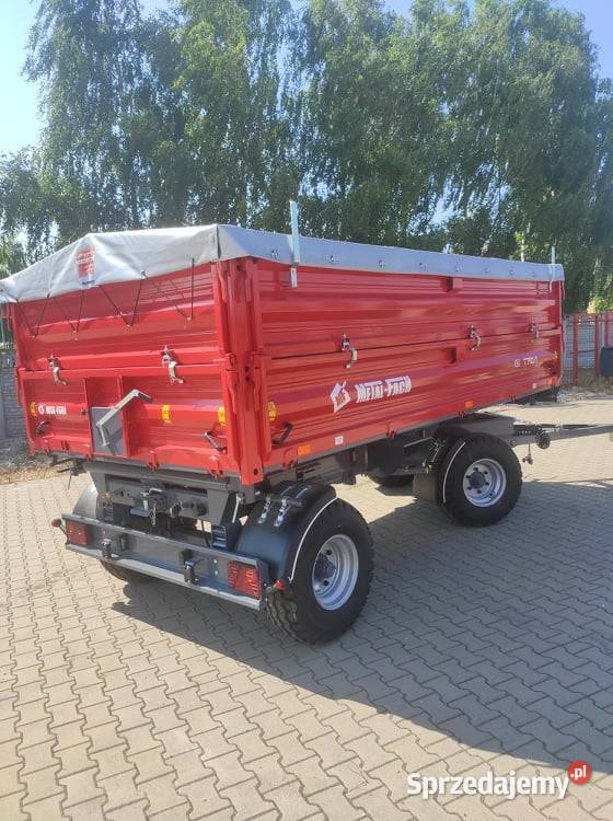 Przyczepa rolnicza dwuosiowa MetalFach 6T Przyczepy rolnicze Kozenin