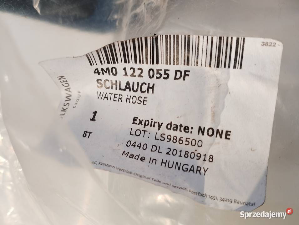 Przewód wodny Audi Q7 Q8 30D 4M0122055DF Wrocław